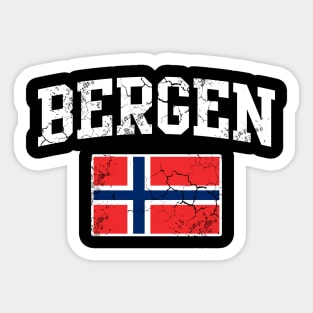 Norway Bergen Norwegian Flag Norge Sticker